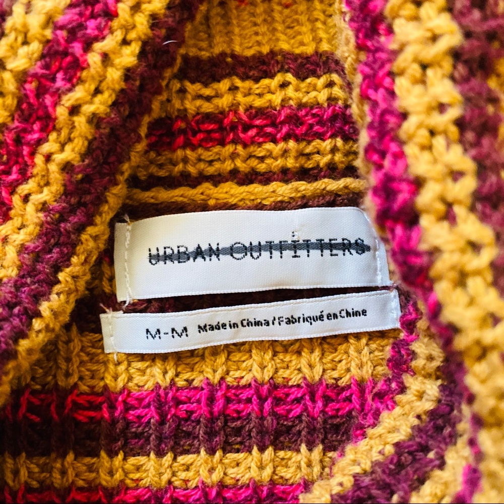 UrbanOutfitters Orange/pink stripe Knit sweater - Picture 4 of 8